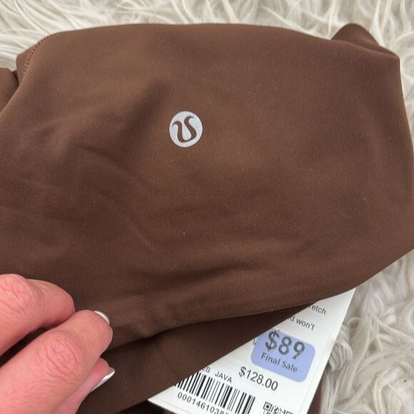 Lululemon align crops with pockets sz 0 Java NWT - Picture 3 of 7